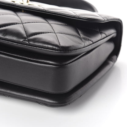 Chanel Lambskin Quilted Small Trendy CC Dual Handle Flap Bag Black 10 of 12