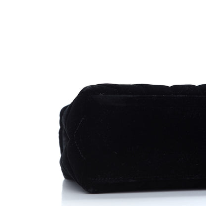 Saint Laurent Velvet Y Quilted Monogram Small Loulou Chain Satchel Black 7 of 12