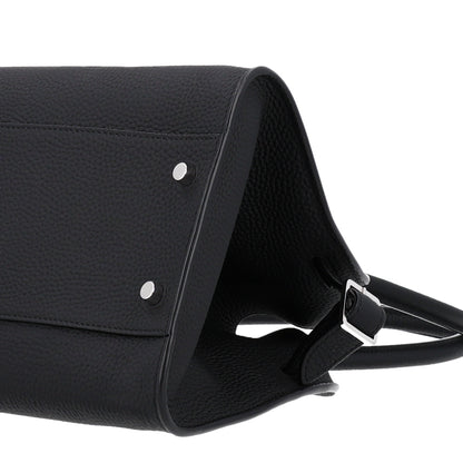 The Row Matte Grained Calfskin Margaux Shoulder 12 Black 9 of 9