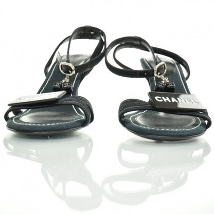 Chanel CC Dice Pumps 37 Black 2 of 10