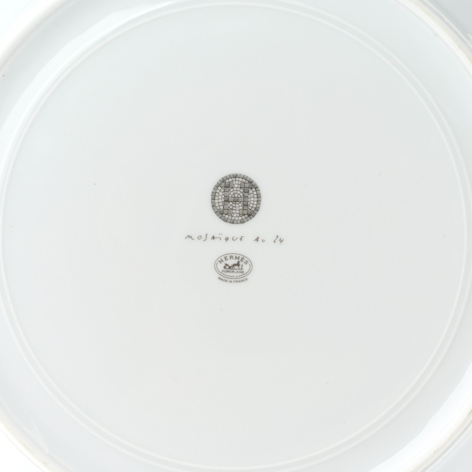 Hermes Porcelain Mosaique Au 24 Presentation Plate 6 of 7
