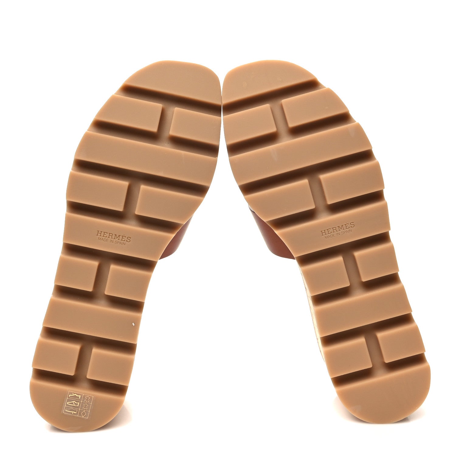 Hermes Calfskin Cork Eze 30 Sandals 37 Marron Glaise 5 of 8