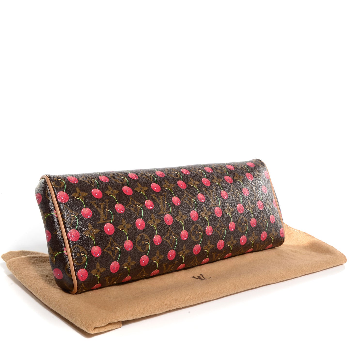 Monogram Cerises Lizard Sac Fermoir GM
