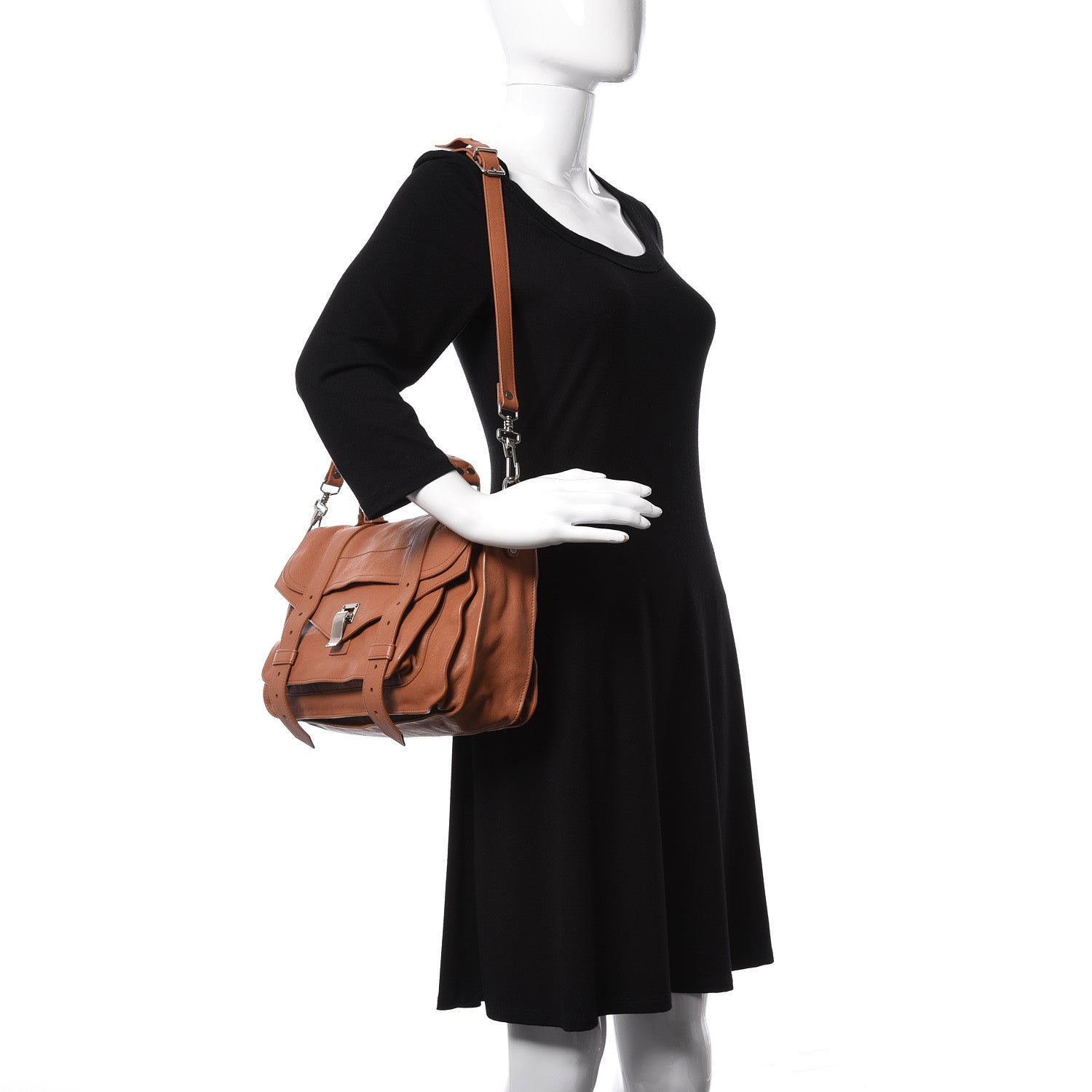 Proenza Schouler Lambskin Medium PS1 Satchel Dune 2 of 12
