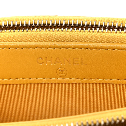 Chanel Caviar Quilted Small Clutch With Chain Yellow 9 of 18