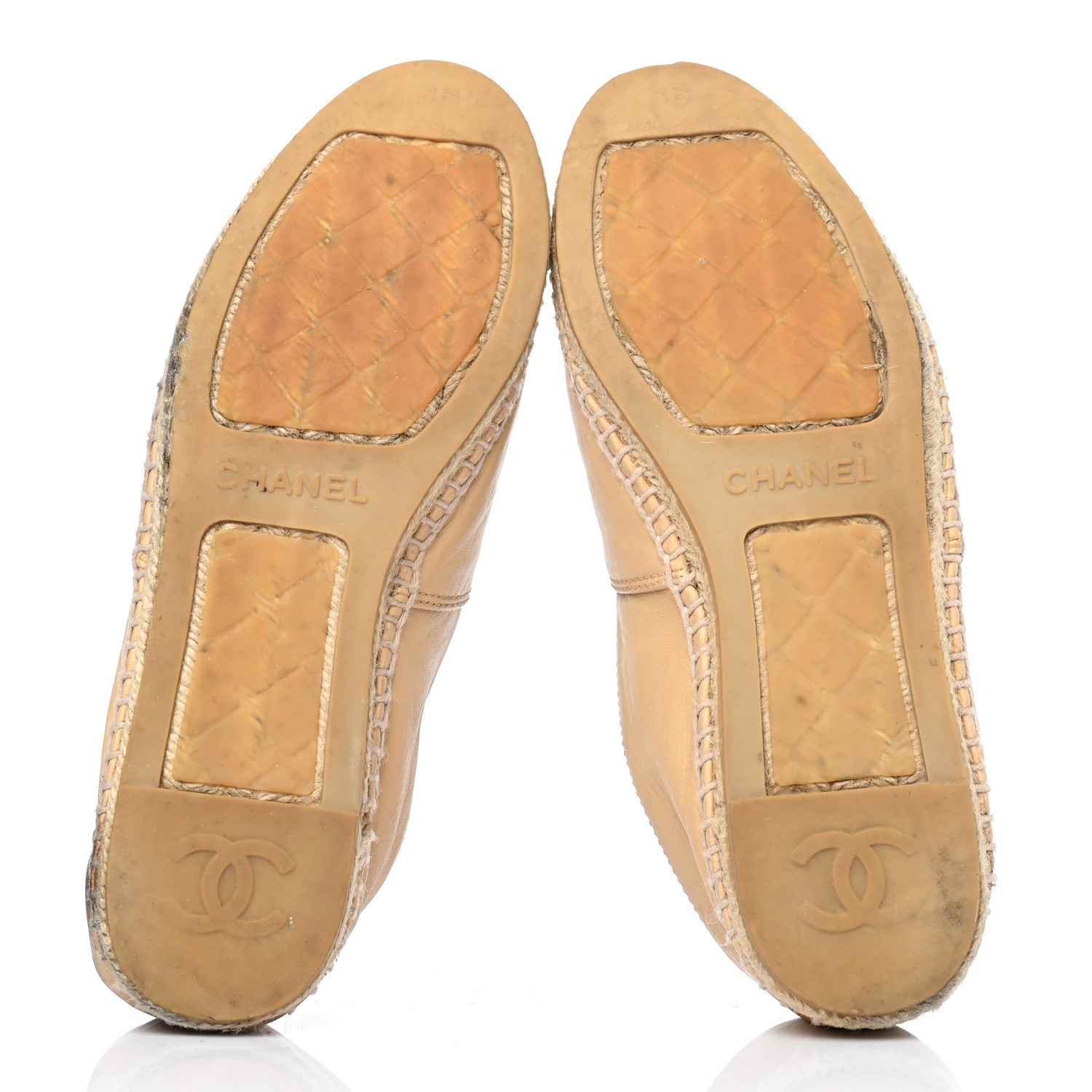 Chanel Lambskin Quilted CC Mules Sandals 39 Brown 13 of 15