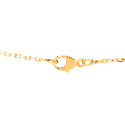 Hermes Lacquered Gold Pop H Pendant Necklace Rose Extreme 5 of 7