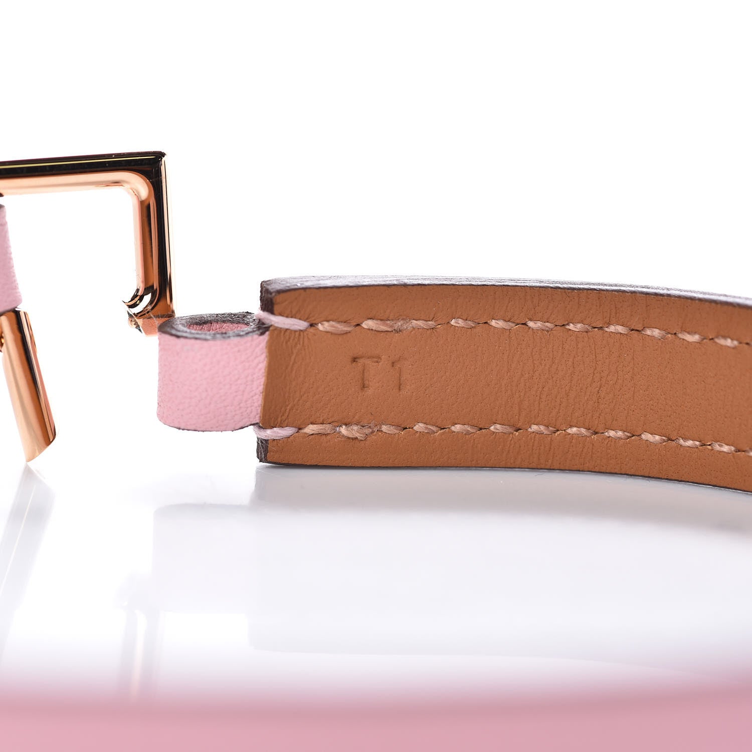 Hermes Swift Rivale Double Tour Bracelet T1 Rose Sakura 6 of 8