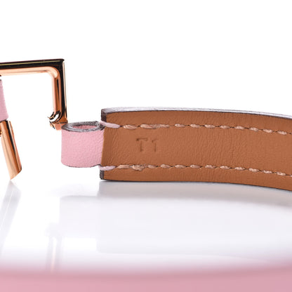 Hermes Swift Rivale Double Tour Bracelet T1 Rose Sakura 6 of 8