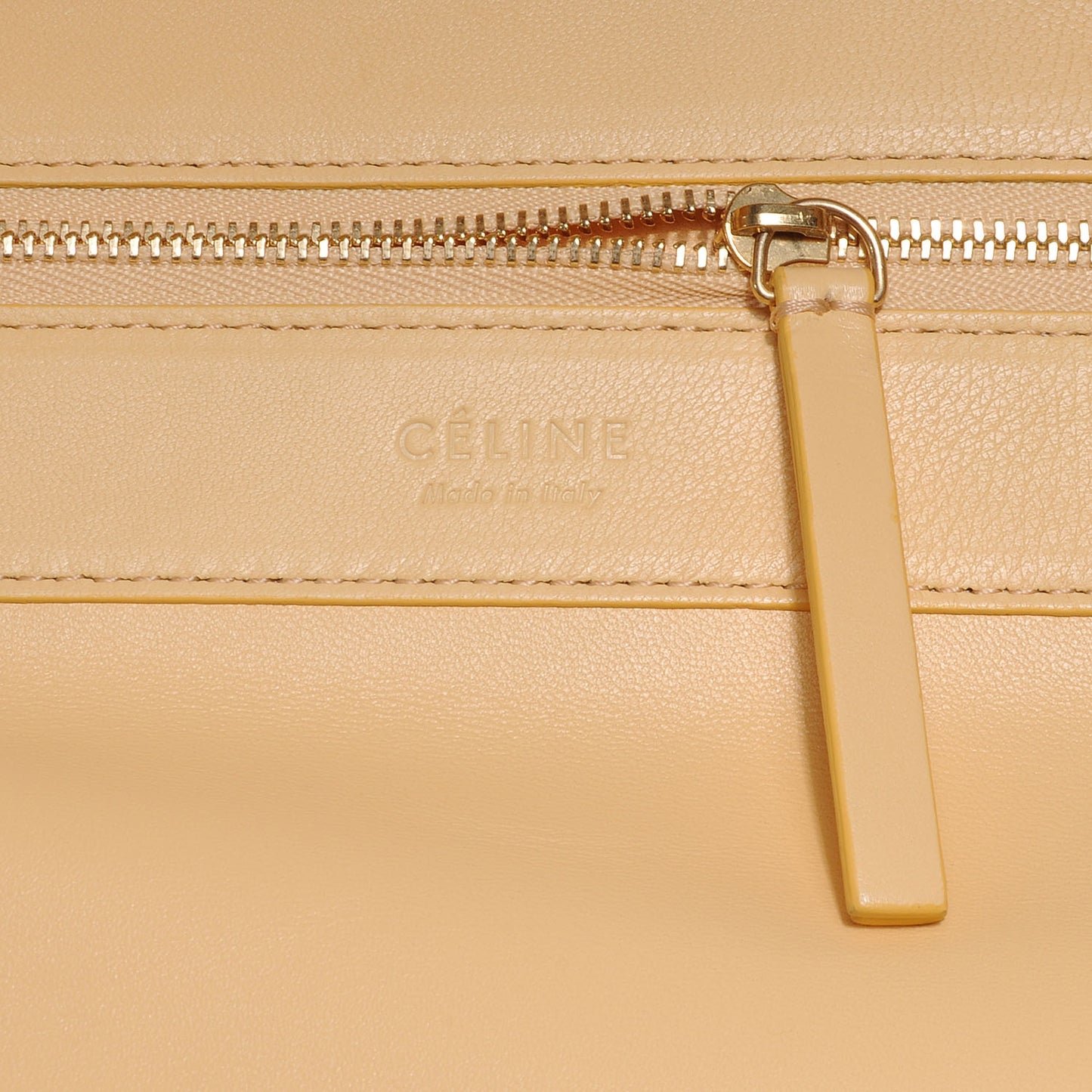 Lambskin Horizontal Bi-Color Cabas Butter