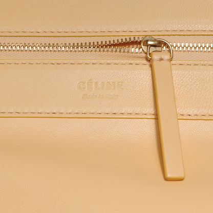 Celine Lambskin Horizontal Bi-Color Cabas Butter 6 of 8
