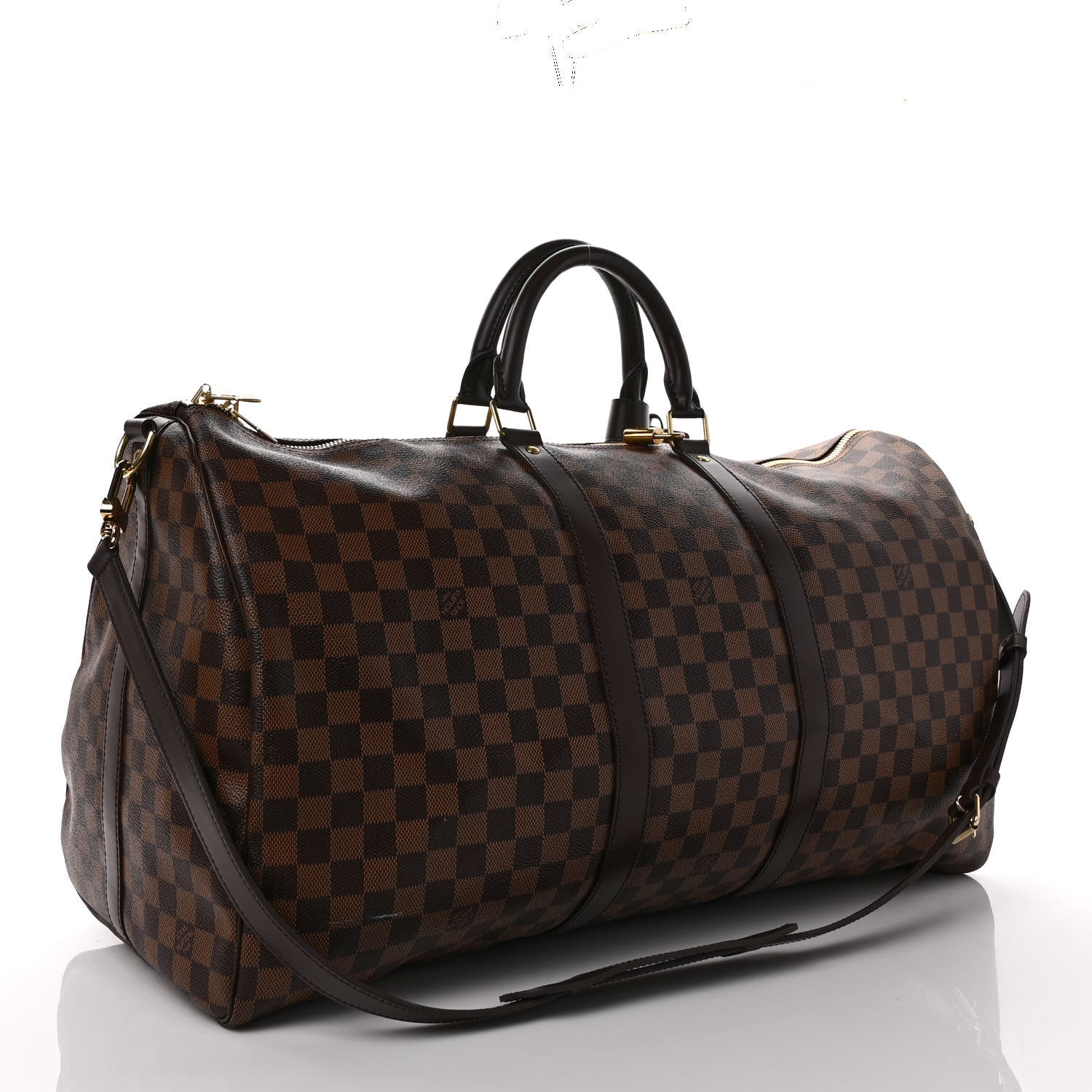 Louis Vuitton Damier Ebene Keepall Bandouliere 55 3 of 11
