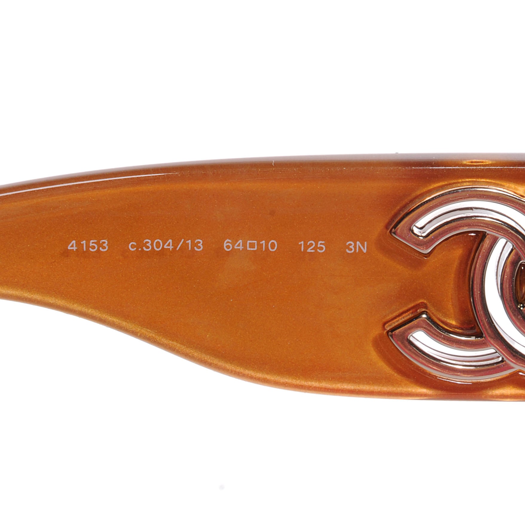 Chanel CC Sunglasses Brown 4153 3 of 4