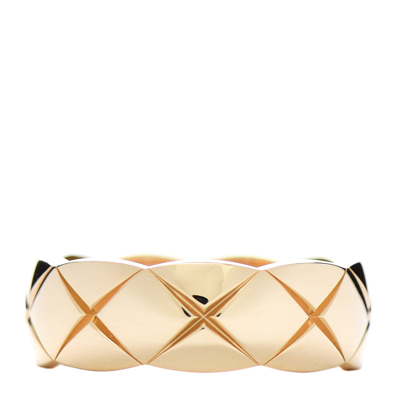 Chanel 18K Yellow Gold Small Coco Crush Ring 53 6.25 1 of 5