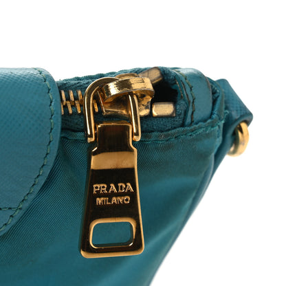 Prada Tessuto Nylon Saffiano Crossbody Bag Turchese 12 of 19