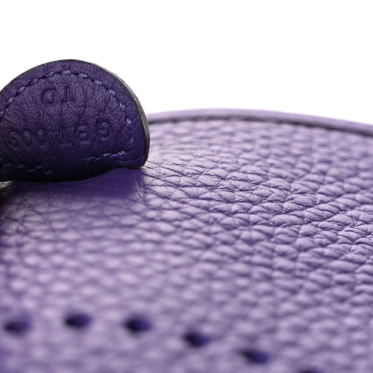 Hermes Taurillon Clemence Evelyne TPM Purple 7 of 11