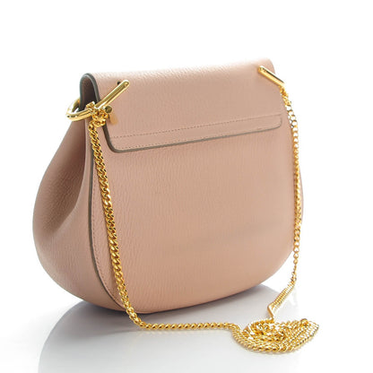 Chloe Grained Lambskin Drew Shoulder Bag Cement Pink 4 of 8