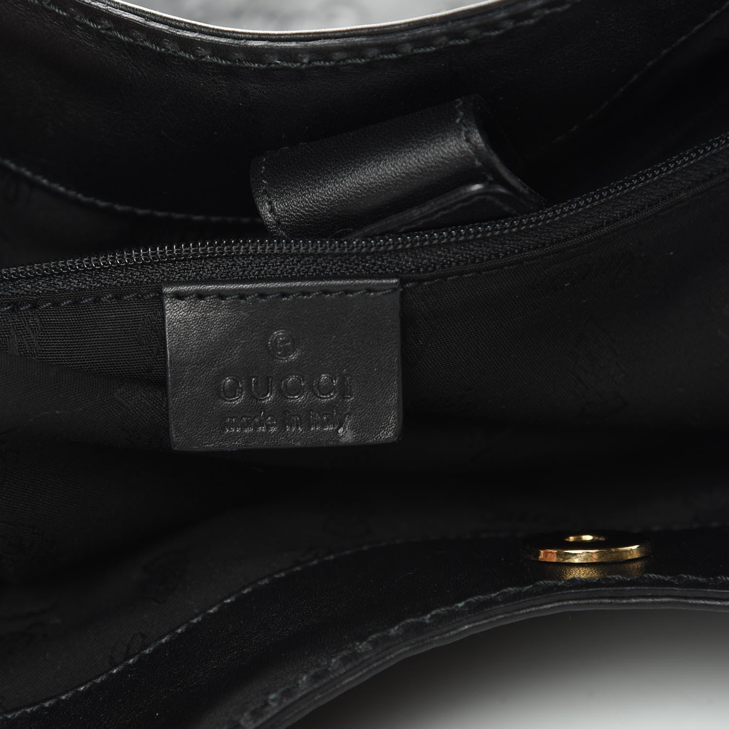 Gucci Guccissima Medium Sukey Tote Black 6 of 10