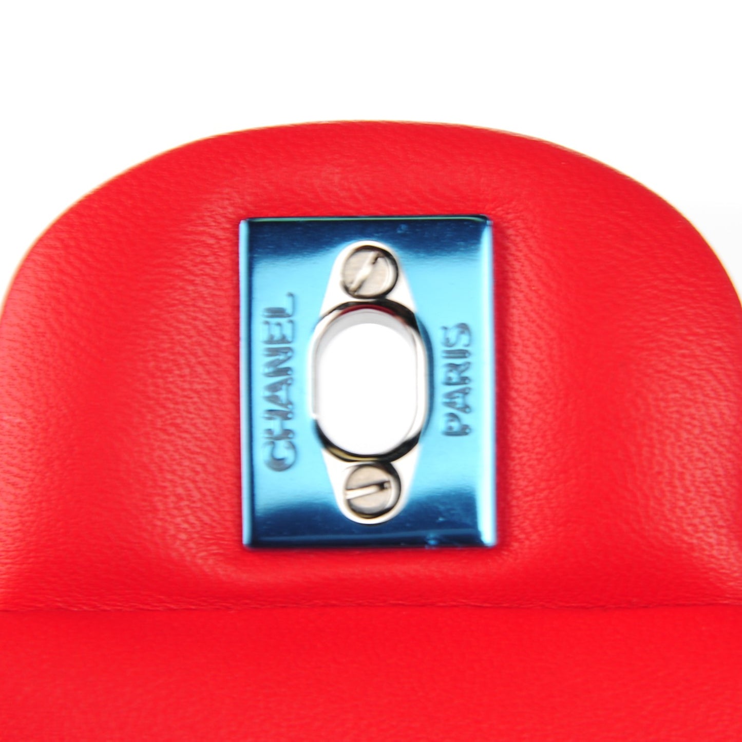 Lambskin Quilted Mini Square Flap Red