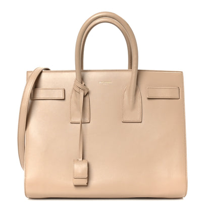 Saint Laurent Calfskin Small Sac De Jour Dark Beige 1 of 12