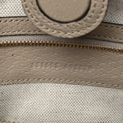 Gucci GG Supreme Monogram Textured Dollar Calfskin Web Medium Ophidia Shopping Tote Beige Mystic White Oatmeal 7 of 9