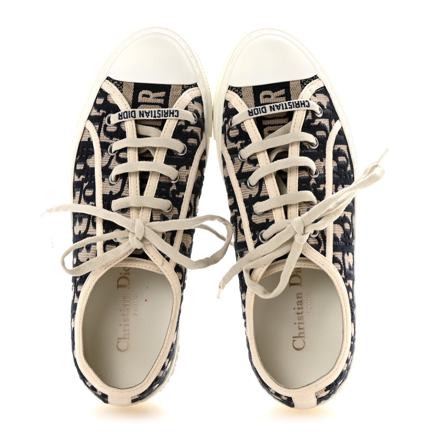 Christian Dior Canvas Oblique Walk'N'Dior Low Top Sneakers 38.5