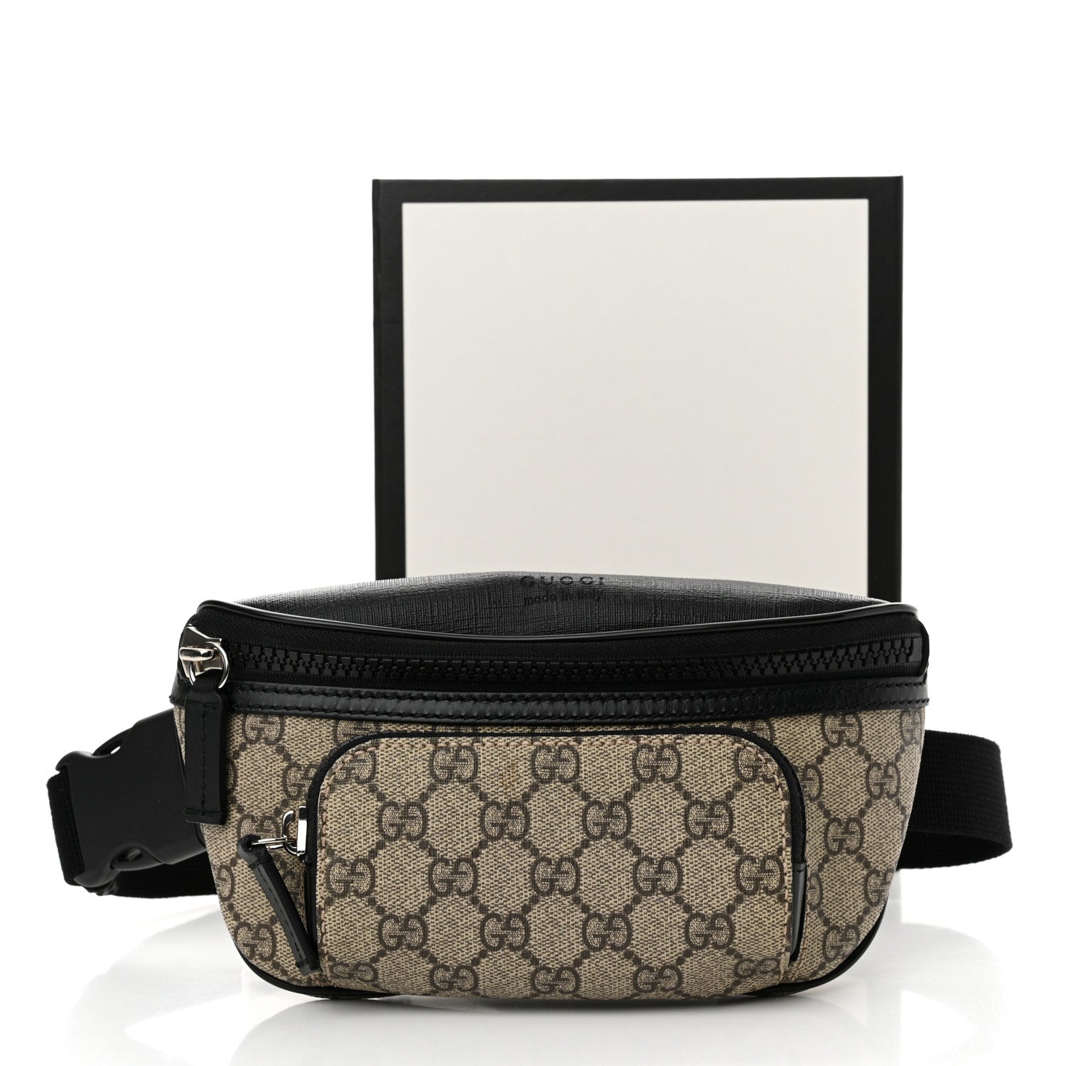 Gucci GG Supreme Monogram Belt Bag Black 11 of 11