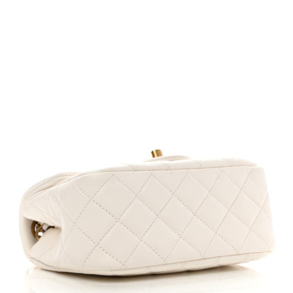 Chanel Lambskin Quilted Mini Pearl Crush Flap White 4 of 9