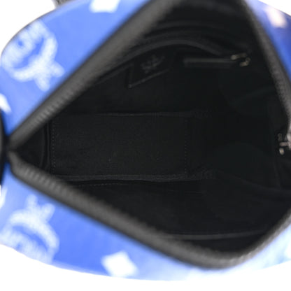 MCM Visetos Surf The Web Crossbody Blue 5 of 9