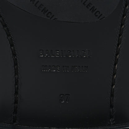 Balenciaga Calfskin Soft Rim Ankle Booties 37 Black 8 of 9