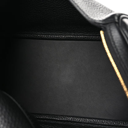 Hermes Taurillon Clemence Lindy 26 Black 5 of 11