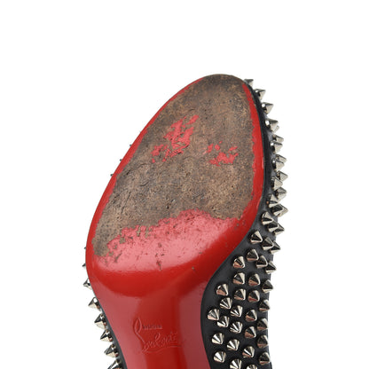 Christian Louboutin Nappa Fifi Spikes 100 Pumps 38.5 Black 16 of 18