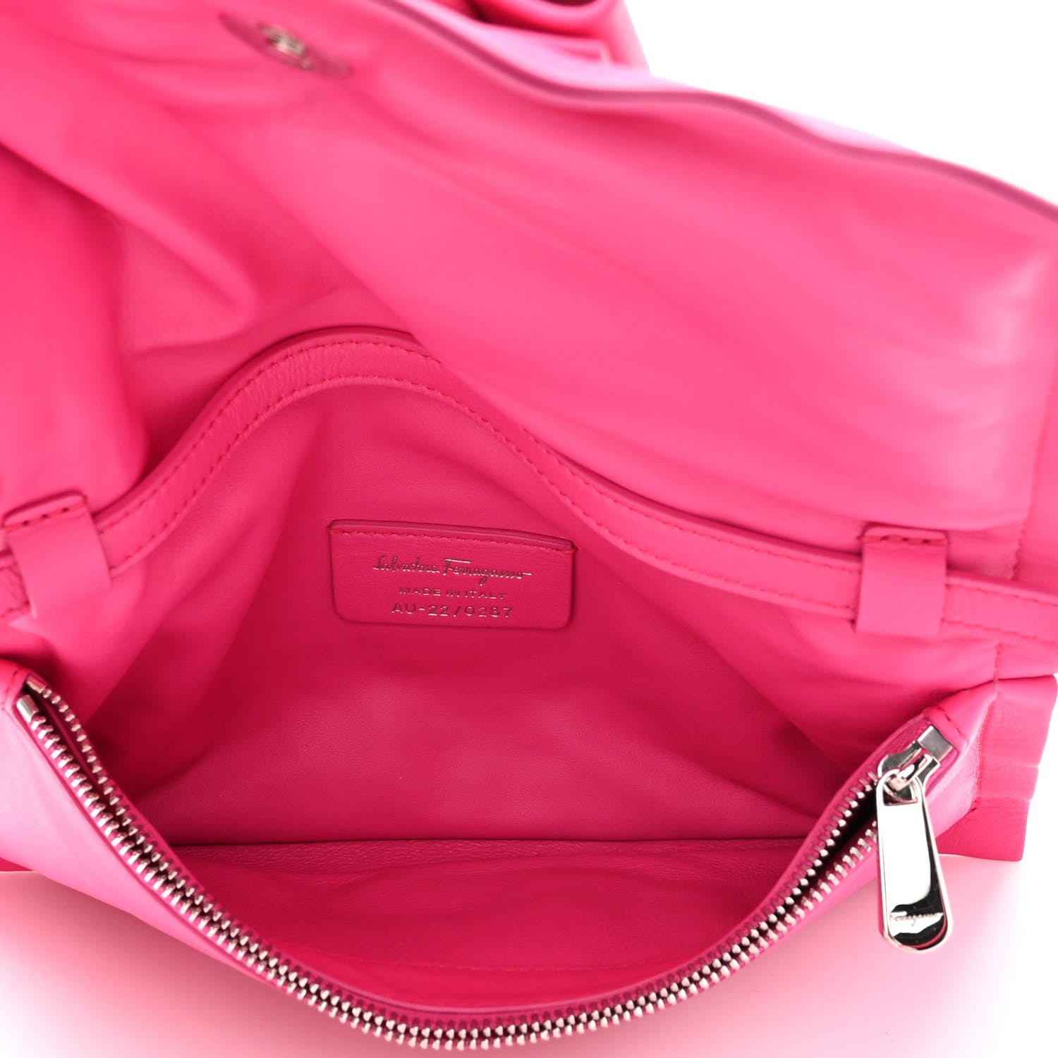 Salvatore Ferragamo Calfskin Mini Viva Bow Shoulder Bag Hot Pink 4 of 9
