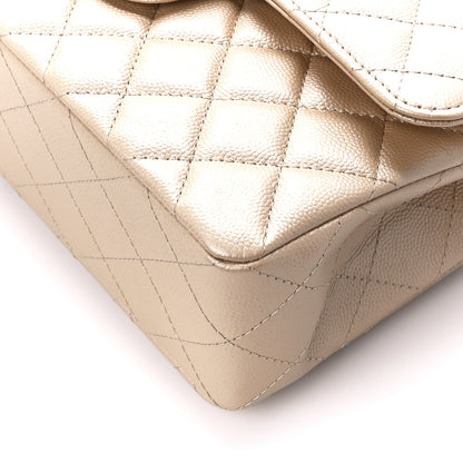 Chanel Metallic Caviar Quilted Small Double Flap Gold 11 of 11