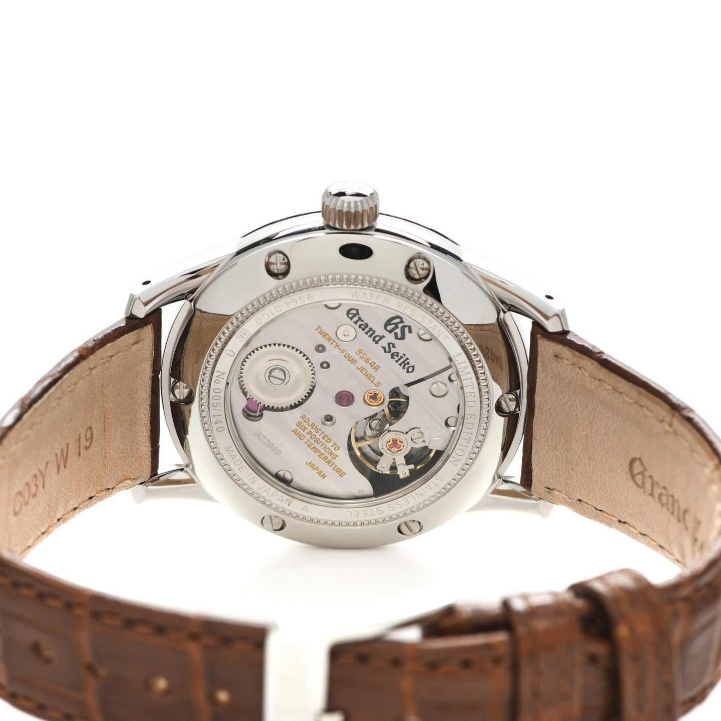 Stainless Steel Crocodile 37mm Elegance Manual Winding Watch Green SBGW277