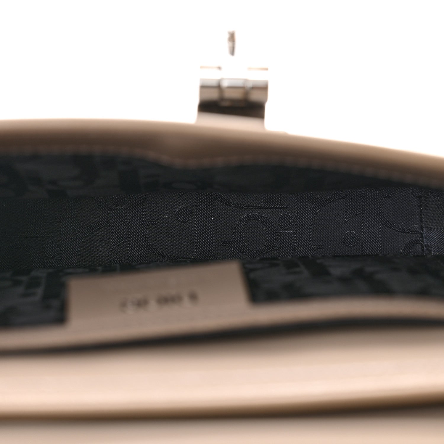 Christian Dior Smooth Calfskin Lock Messenger Bag Beige 5 of 7