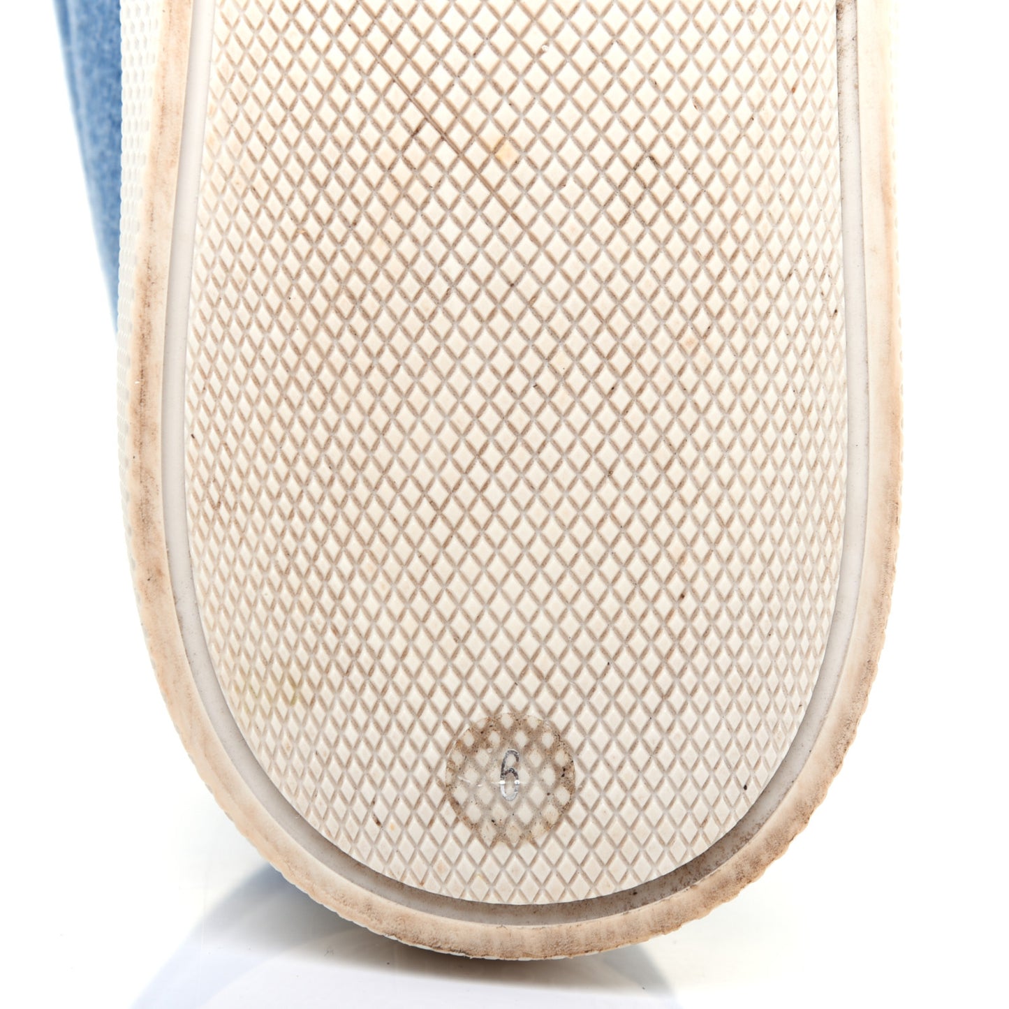 Kura Denim Logo Embroidered Mens Slip On Sneakers 6 Blue