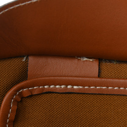 Celine Triomphe Canvas Calfskin Medium Cabas Bag Tan 13 of 13