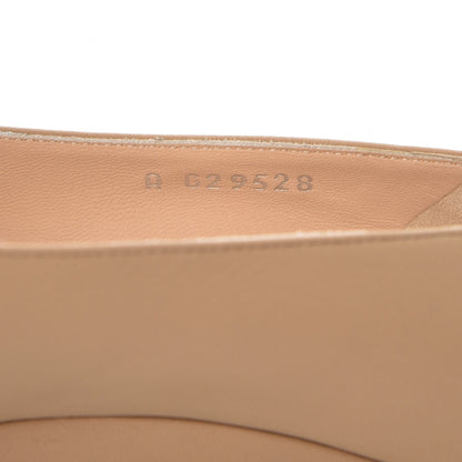 Chanel Calfskin Cap Toe Chain Wedge Pumps 39.5 Marron Clair Black 8 of 10