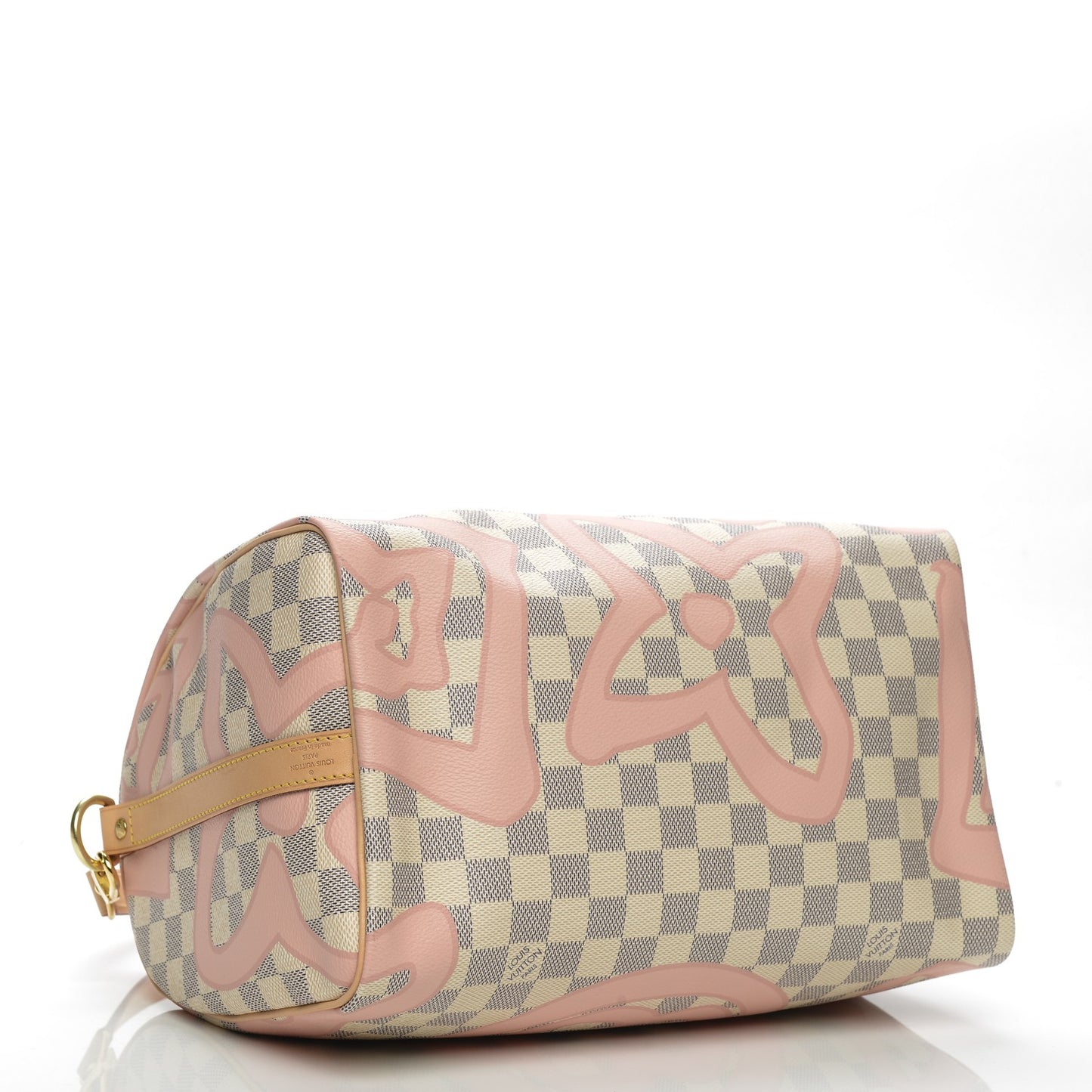 Damier Azur Tahitienne Speedy Bandouliere 30 Rose Ballerine