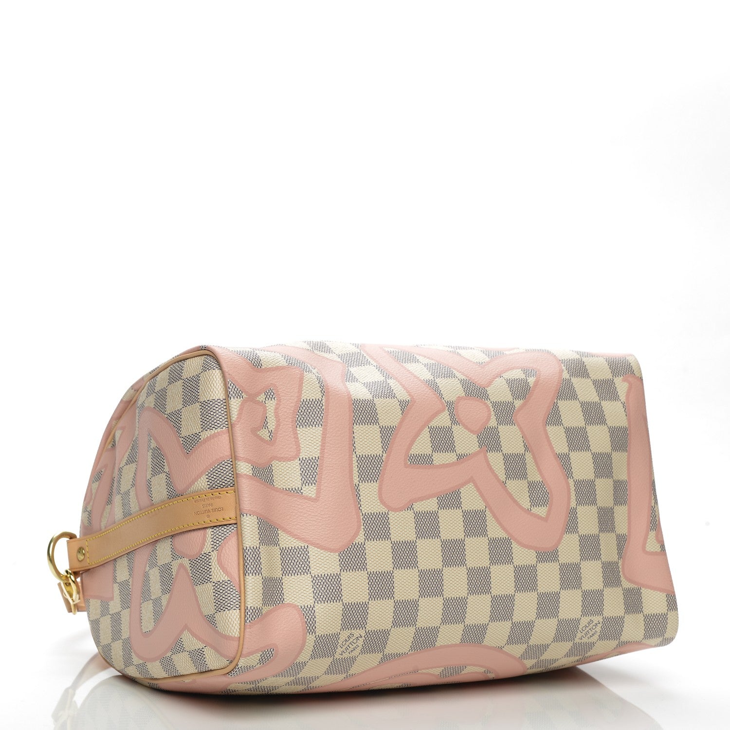 Louis Vuitton Damier Azur Tahitienne Speedy Bandouliere 30 Rose Ballerine 4 of 7