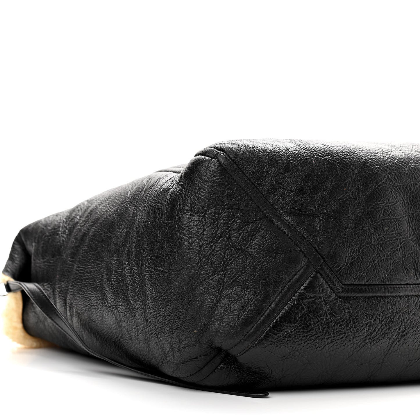 Calfskin Shearling Phantom Cabas Reversible Tote