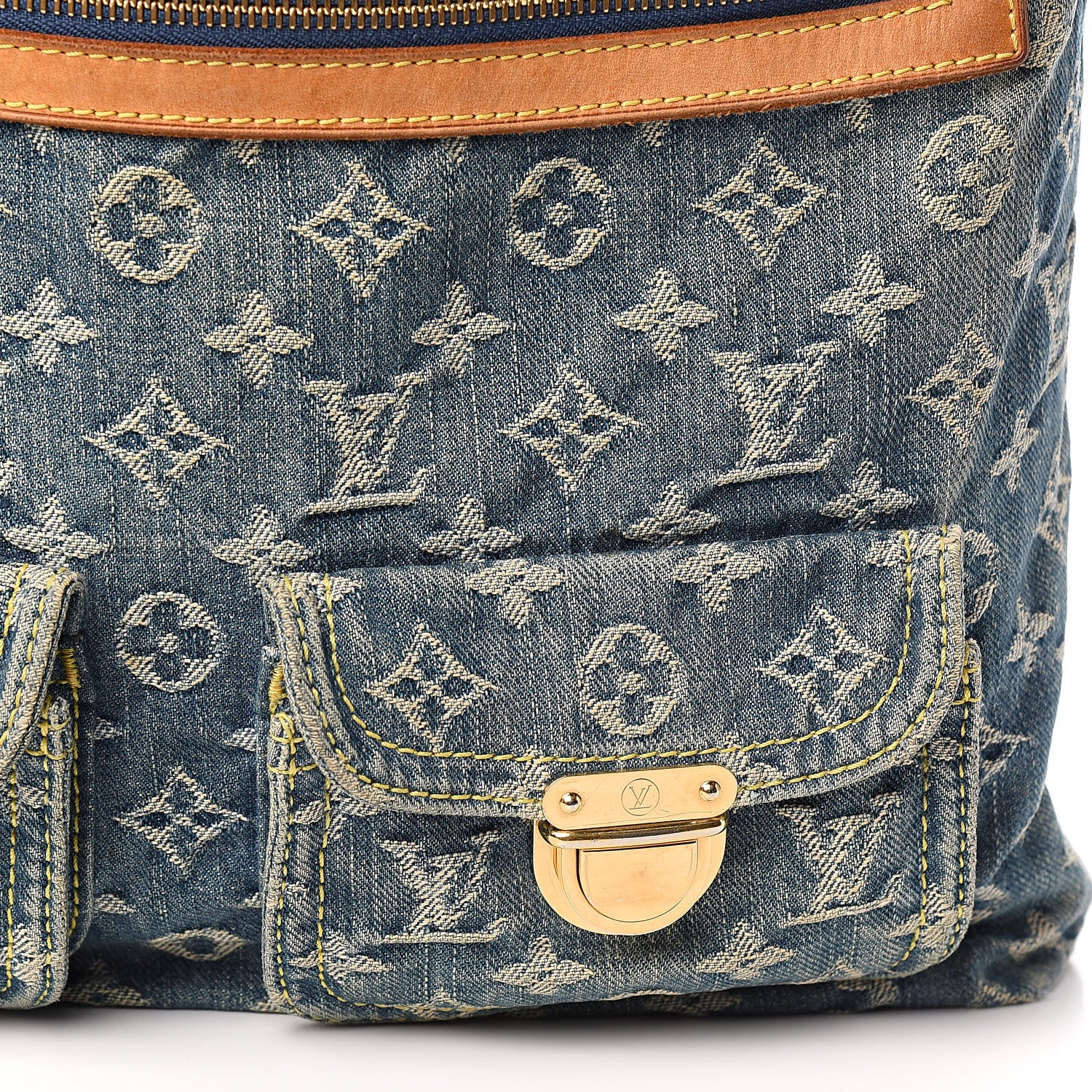 Louis Vuitton Denim Baggy GM Blue 11 of 14