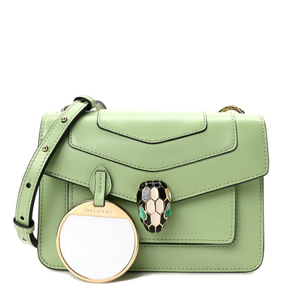 Bulgari Calfskin Serpenti Forever Small Crossbody Bag Green 1 of 9