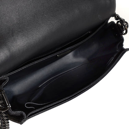 Chanel Matte Python New Medium Boy Flap Black 5 of 7