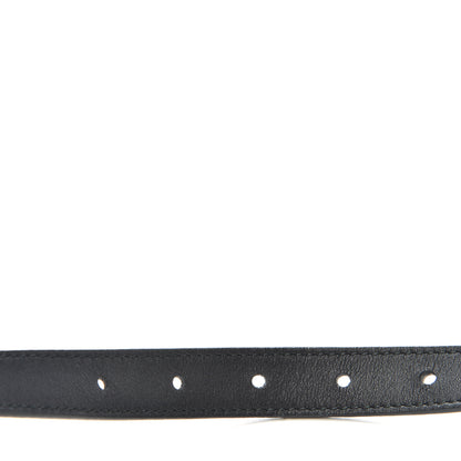 Gucci Calfskin Pearl Double G 20mm Belt 85 34 Black Cream 6 of 6
