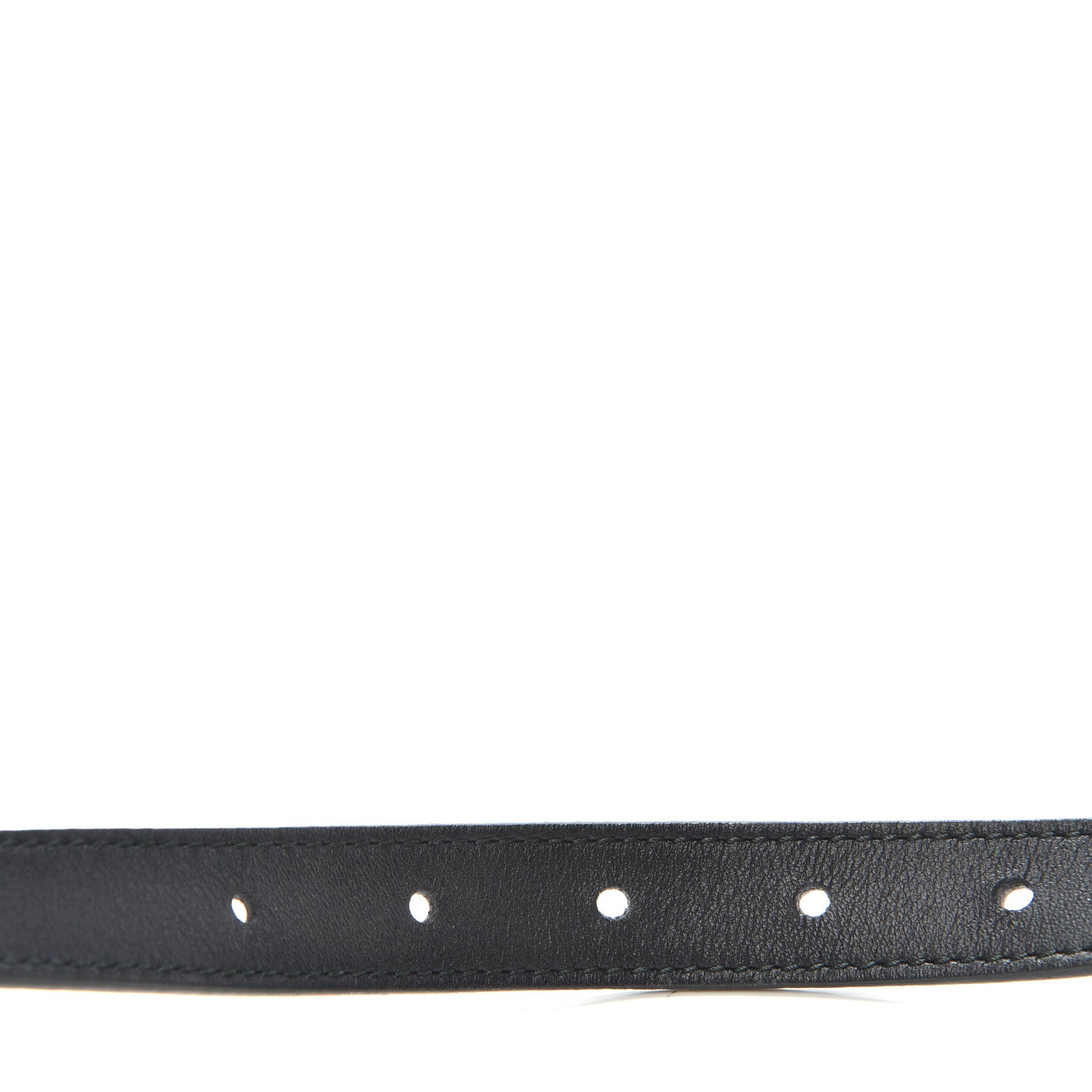 Gucci Calfskin Pearl Double G 20mm Belt 85 34 Black Cream 6 of 6