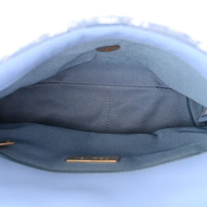 Chanel Sequin Quilted Medium Chanel 19 Flap Light Blue 5 of 12