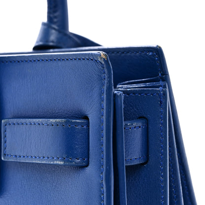 Saint Laurent Calfskin Nano Sac De Jour Royal Blue 10 of 12
