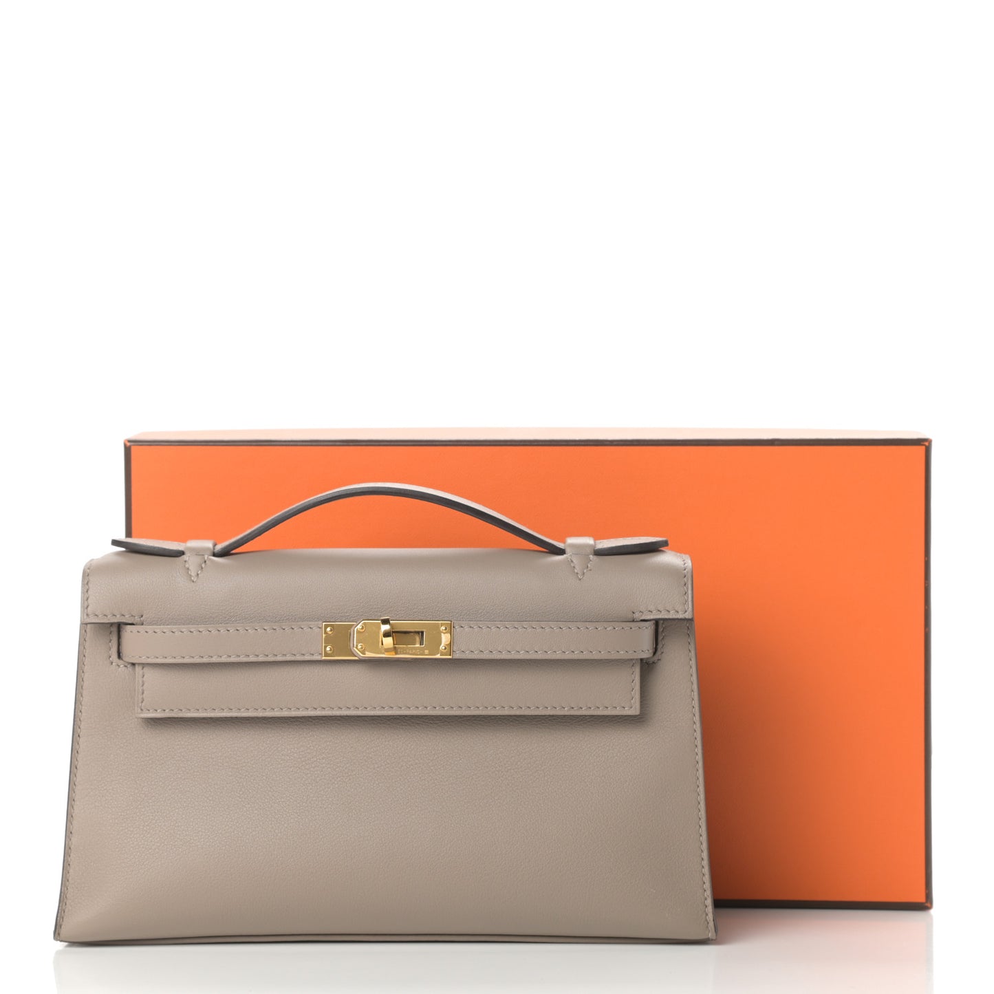 Swift Kelly Pochette Clutch Gris Asphalte